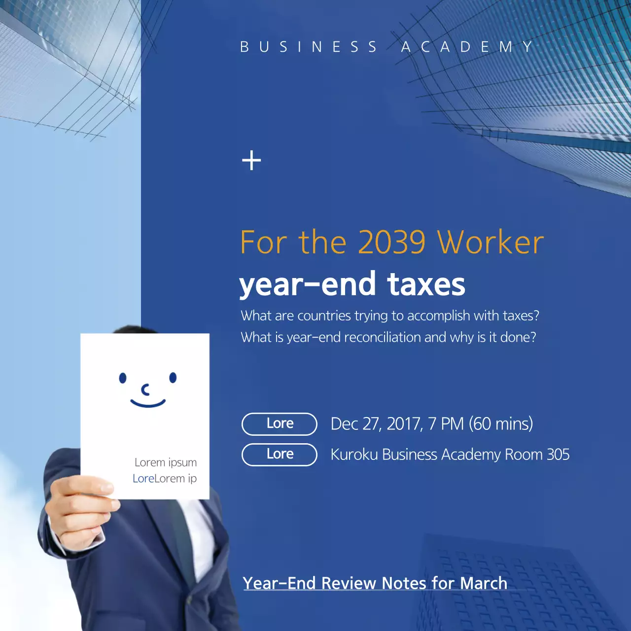 Blue Modern Taxes Promotion Banner