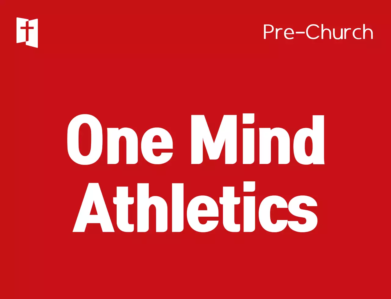 Rompi identifikasi tim hari olahraga gereja dengan simbol sederhana berwarna merah putih