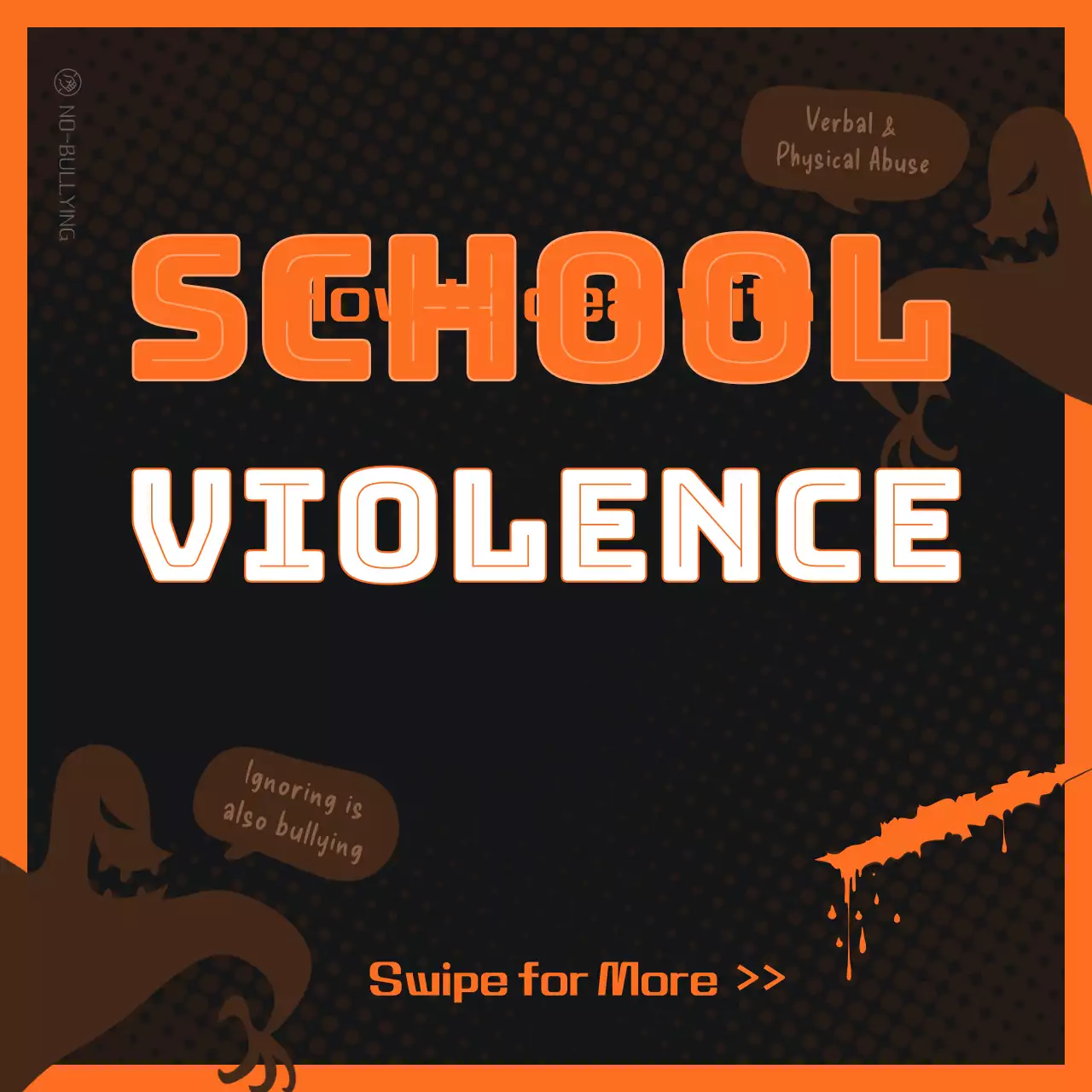 Promotion of the eradication of school violence in orange