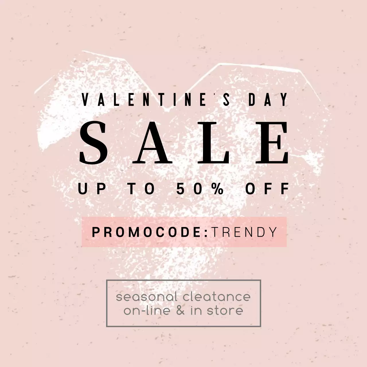Pink Trendy Sale Promotion Instagram Post