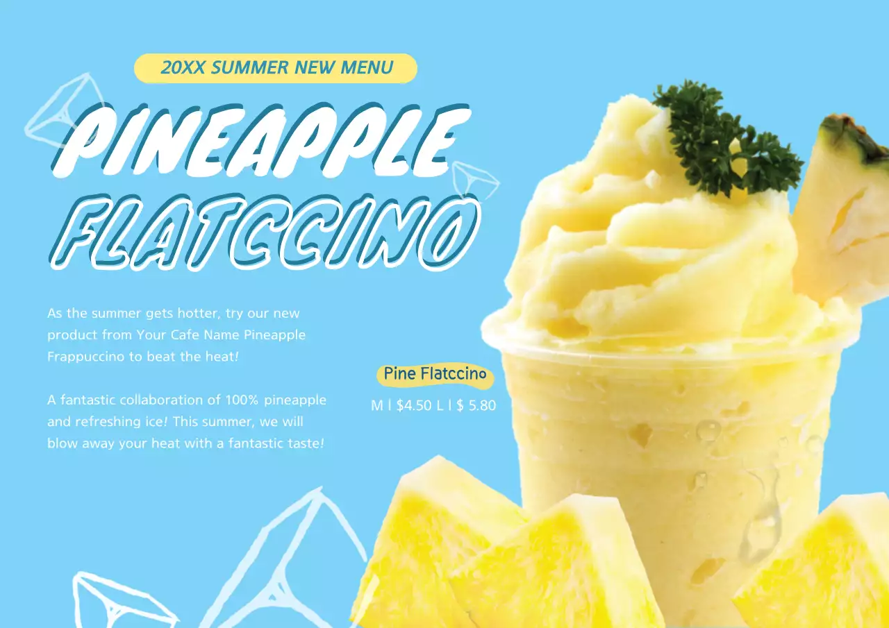 Blue Trendy Summer Promotion Poster