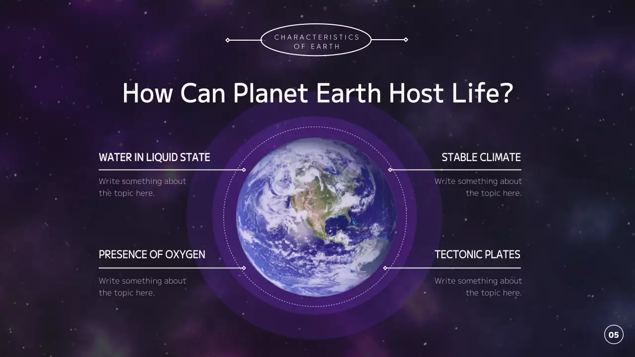 Exploring the universe, planets and earth in purple and black