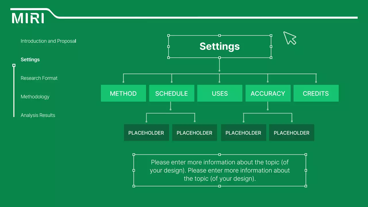 초록색 깔끔한 선 강조의 논문 발표