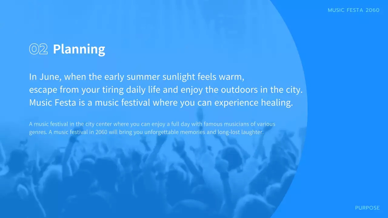 Blue Modern Music Plan Presentation