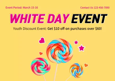 Yellow Trendy Event Promotion Poster