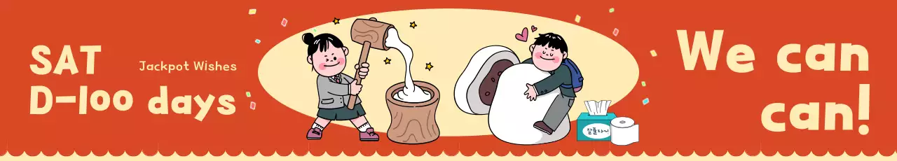 Biểu ngữ cổ vũ 100 ngày cho CSAT với ý tưởng dễ thương trên nền đỏ