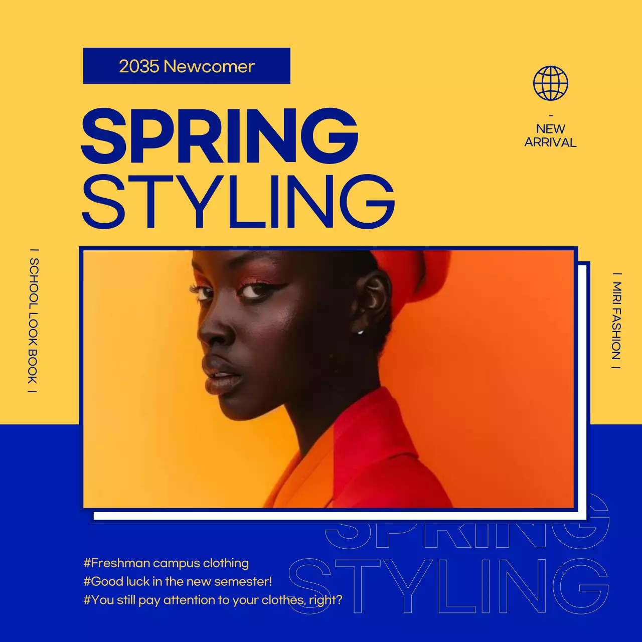 Yellow Trendy Fashion Promotion Instagram Carousel