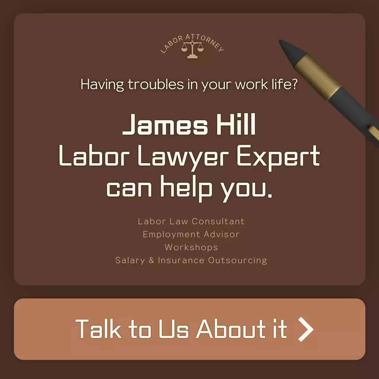 Brown, neat and changed, this year's salary labor attorney promotional card news