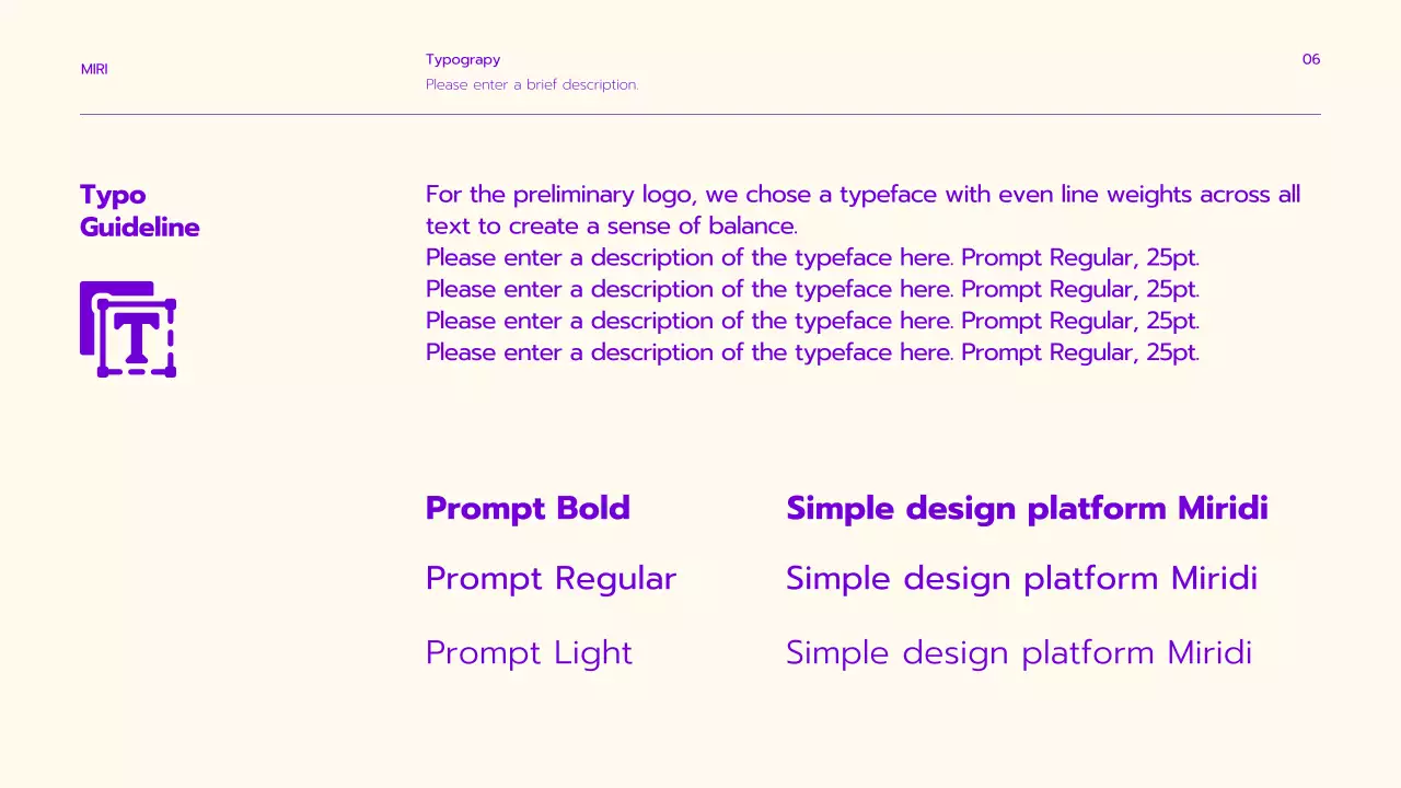 Purple Modern Brand Guideline Presentation
