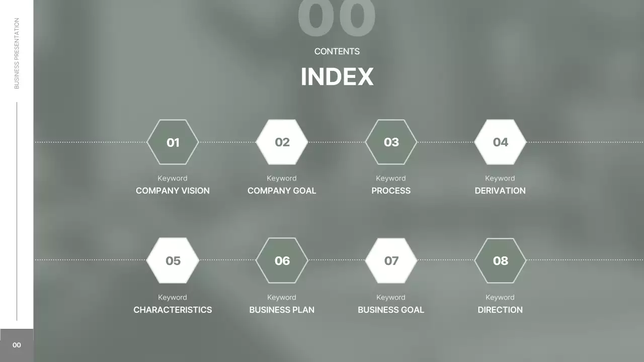 세이지 미니멀 비즈니스 프레젠테이션