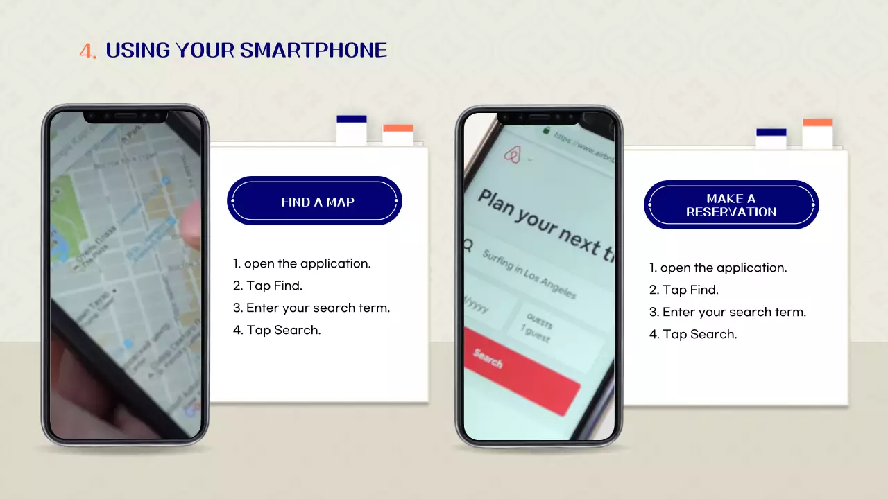 오렌지 심플 스마트폰 가이드 프레젠테이션