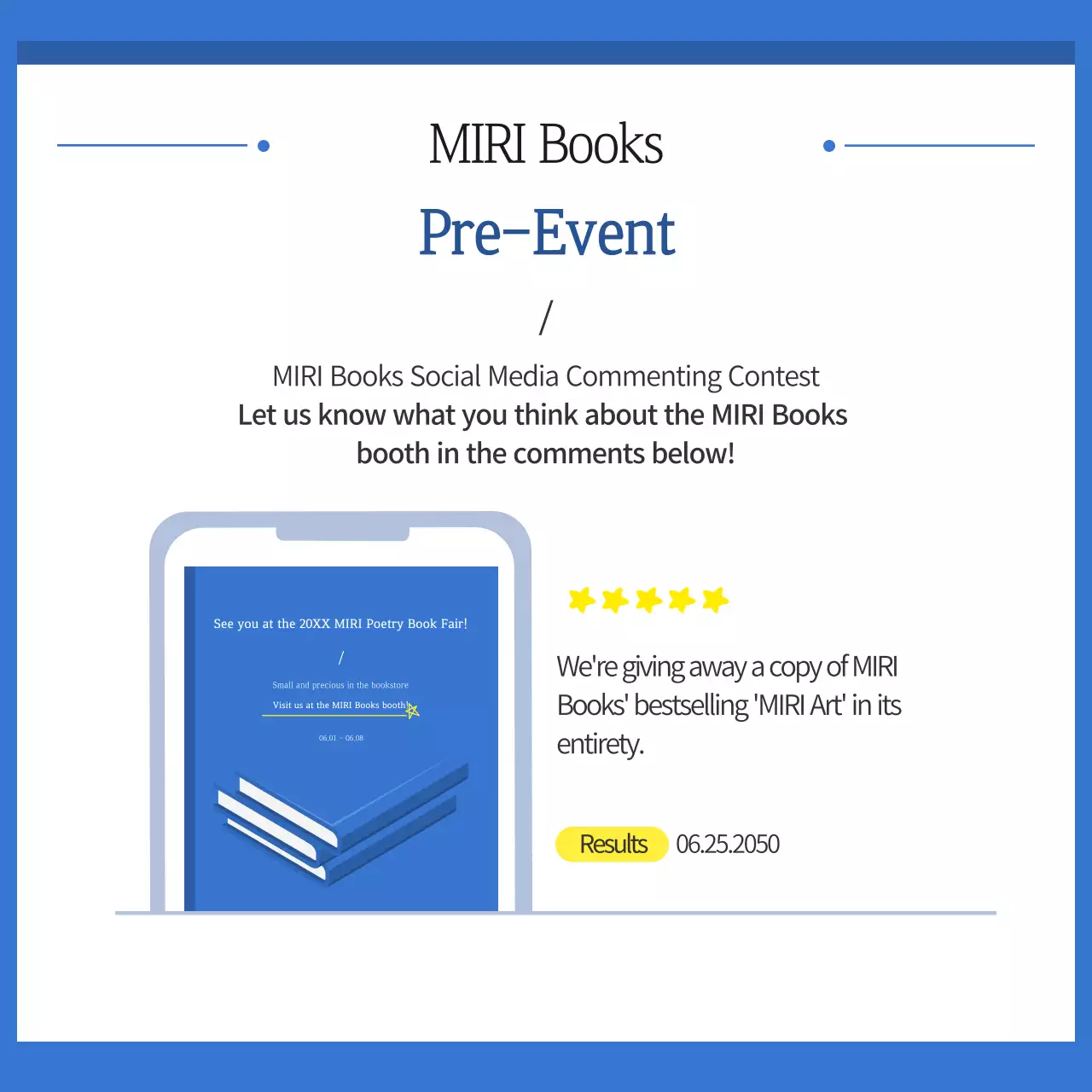 Blue Modern Book Promotion Instagram Carousel