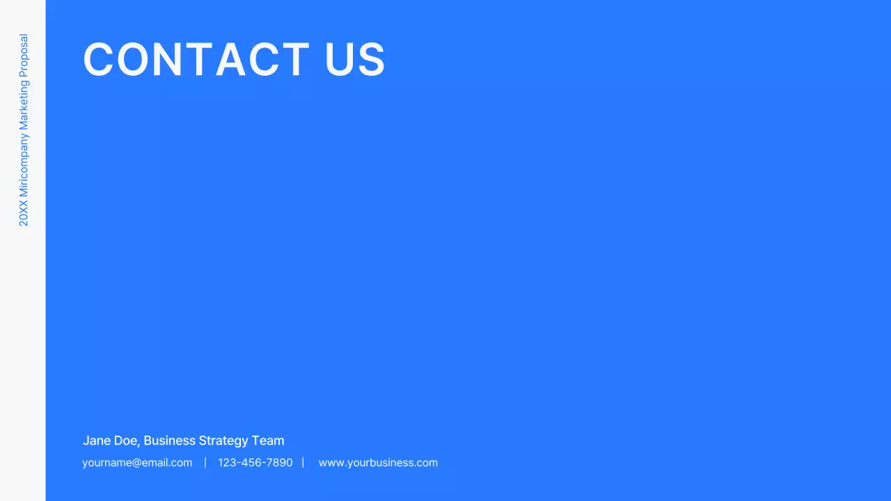 Business concept kit with blue, minimalist and simple lines