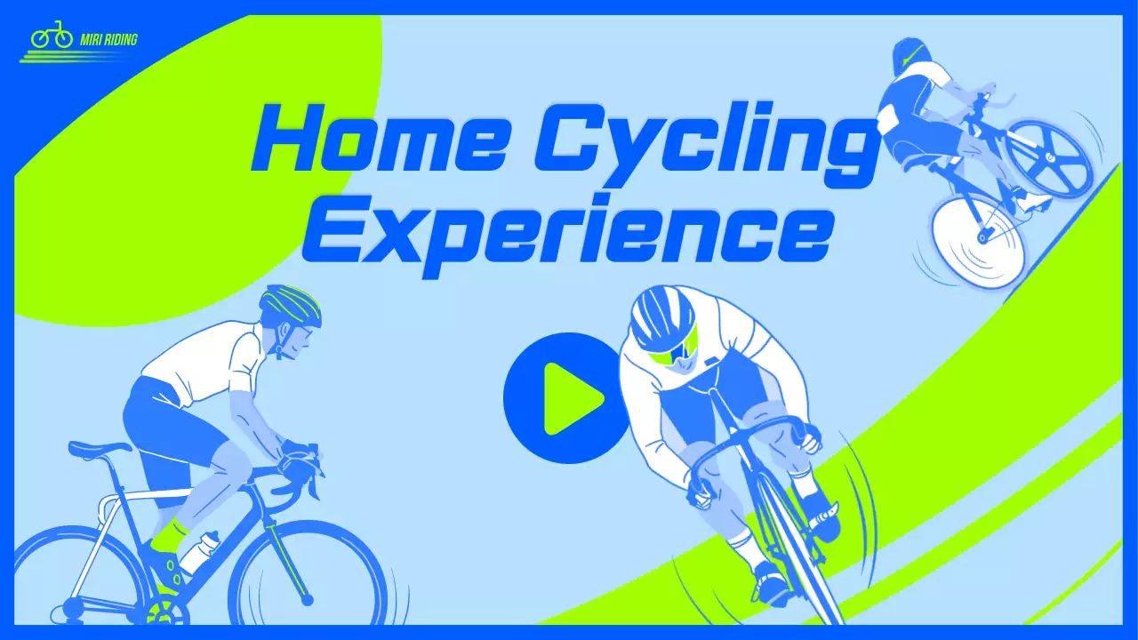 Blue Modern Cycling Promotion YouTube Thumbnail