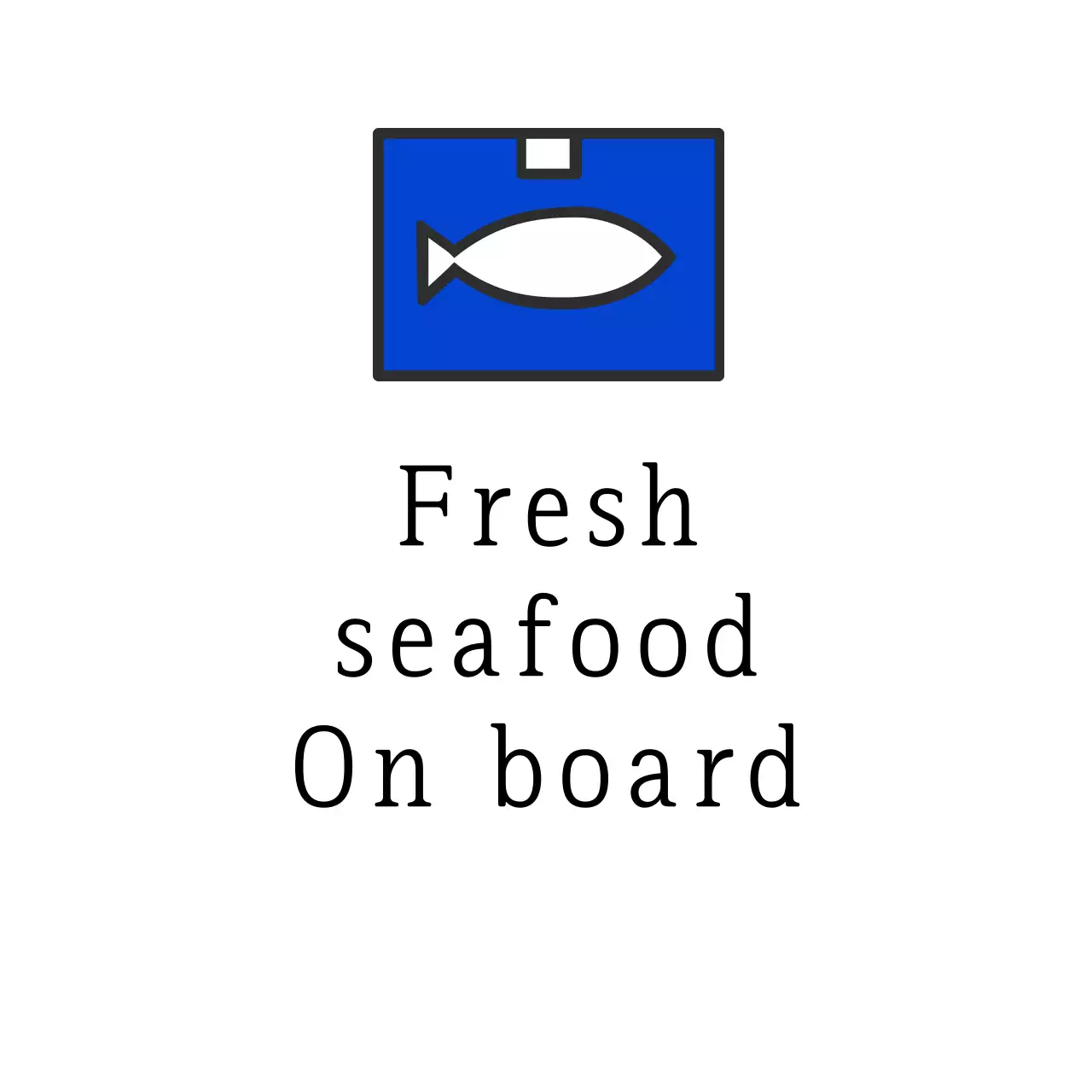 Hidangan laut di atas kapal