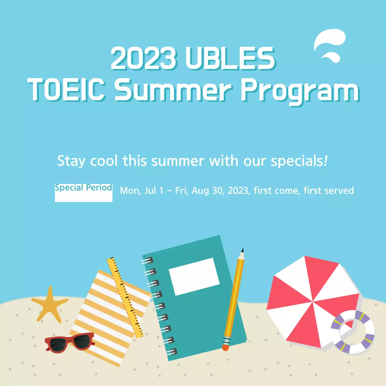 Blue Modern Summer Promotion Banner