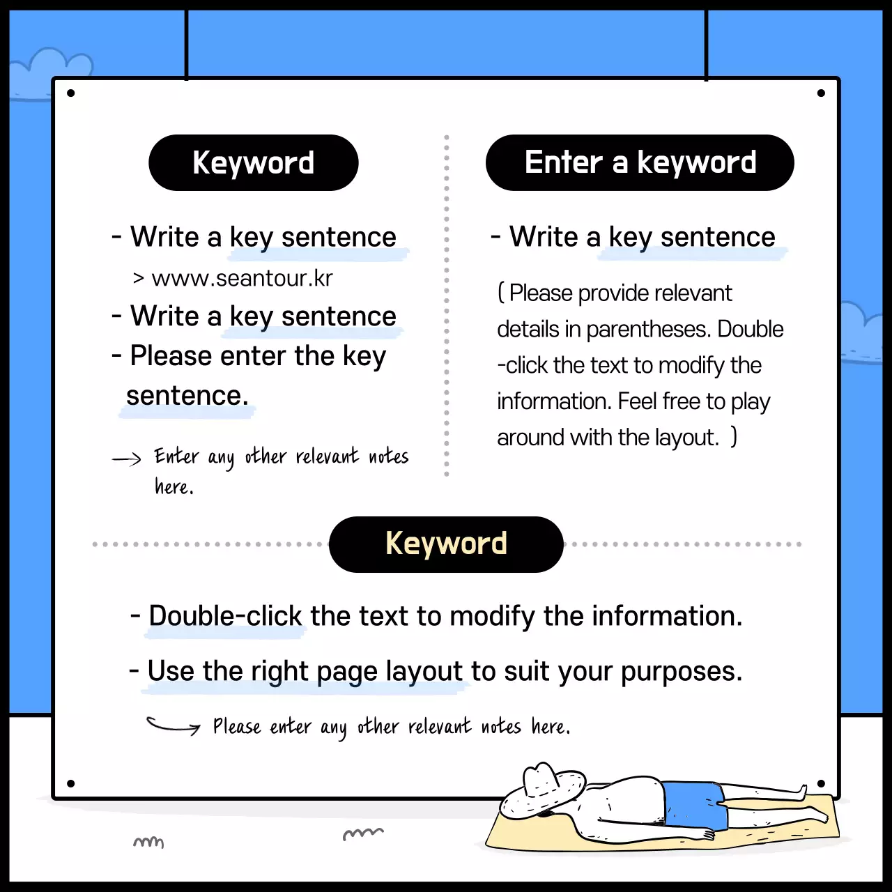 Blue Modern Beach Guide Instagram Carousel