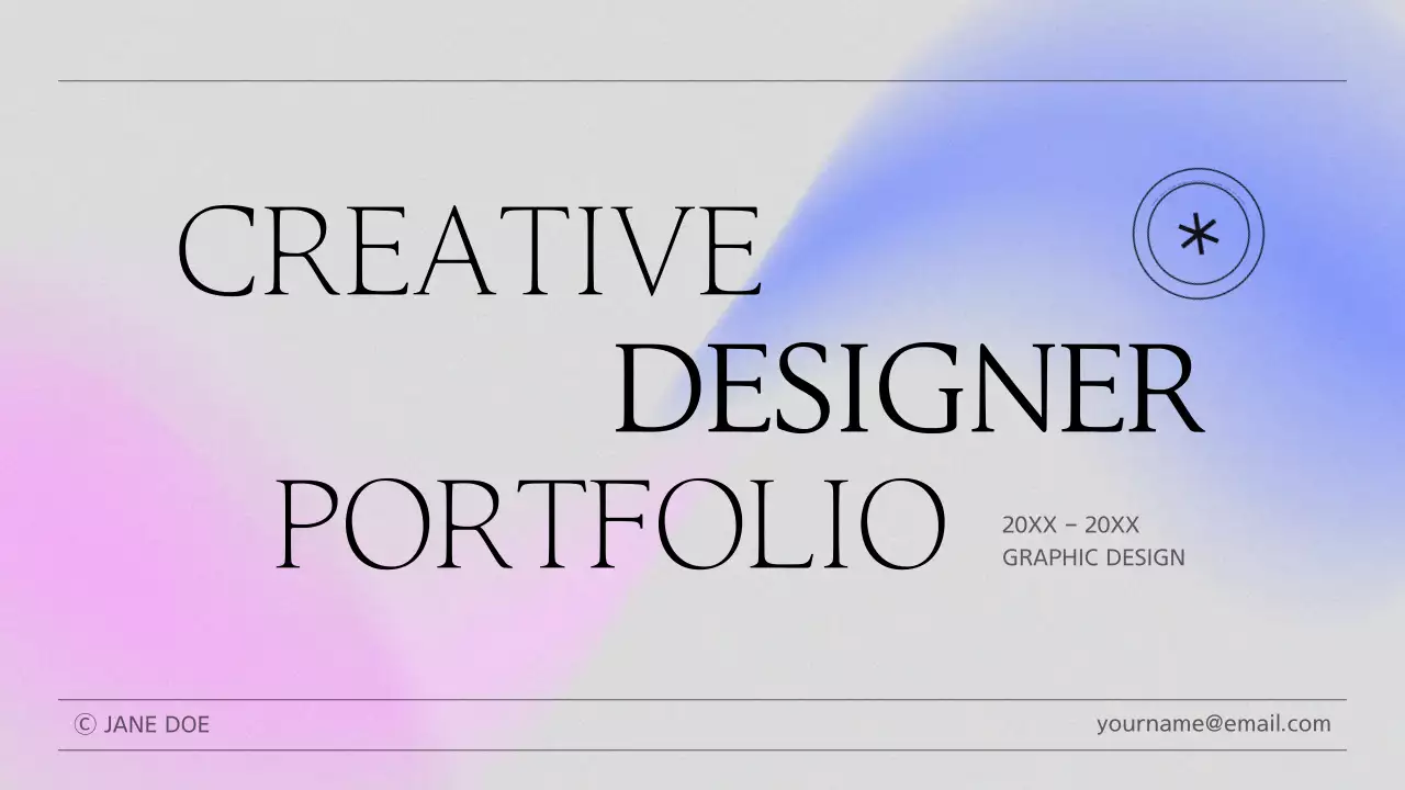 Pastel Minimal Portfolio Design Presentation