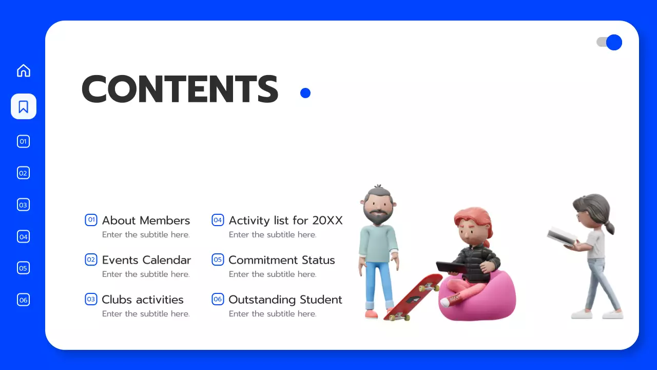 Blue Modern Student Lecture Presentation