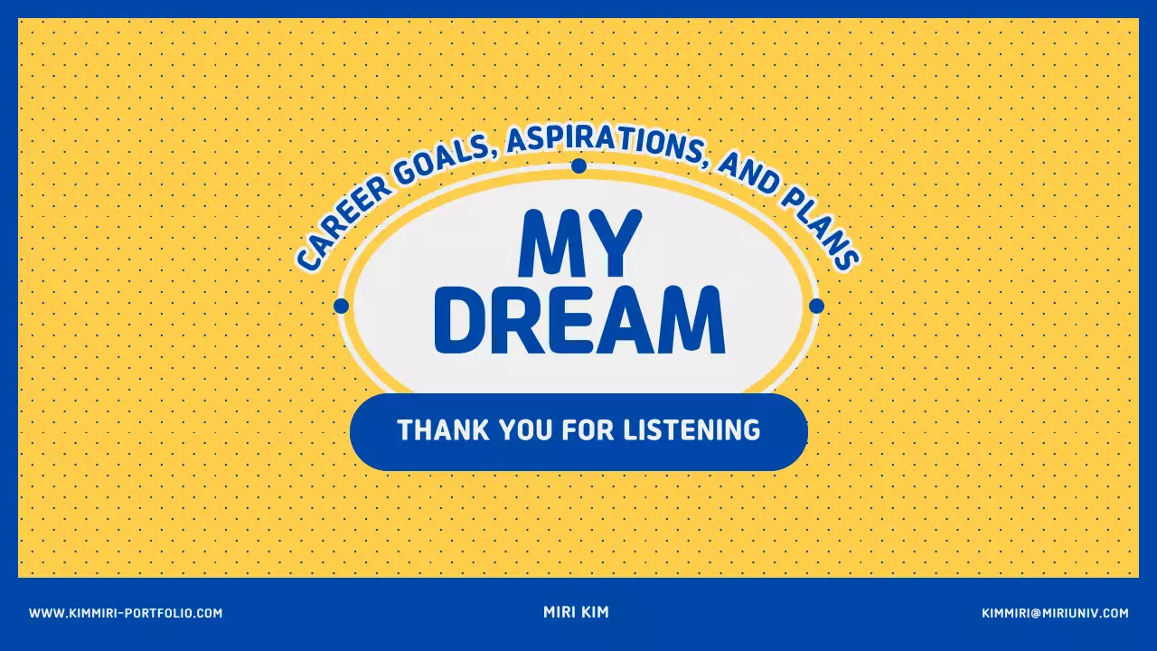 A blue and yellow college career plan