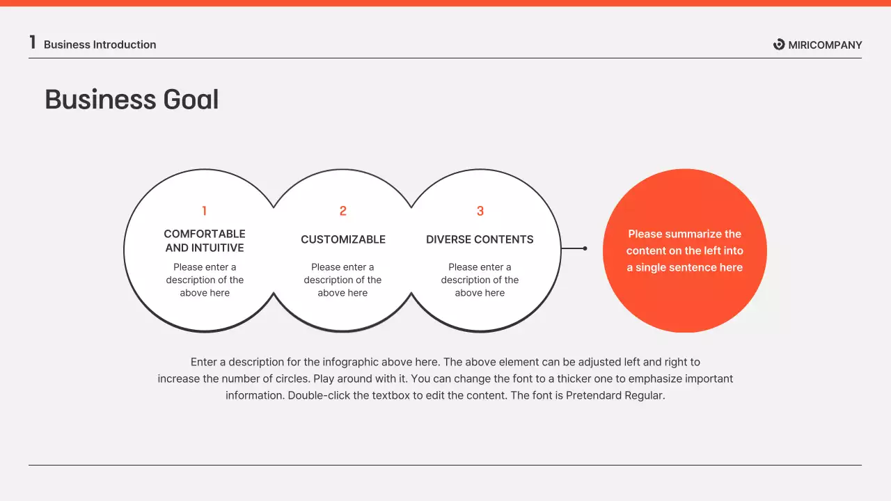 Orange and gray business report presentations