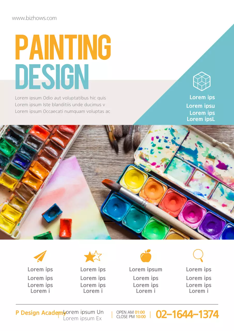 Colorful Modern Painting Promotion Poster