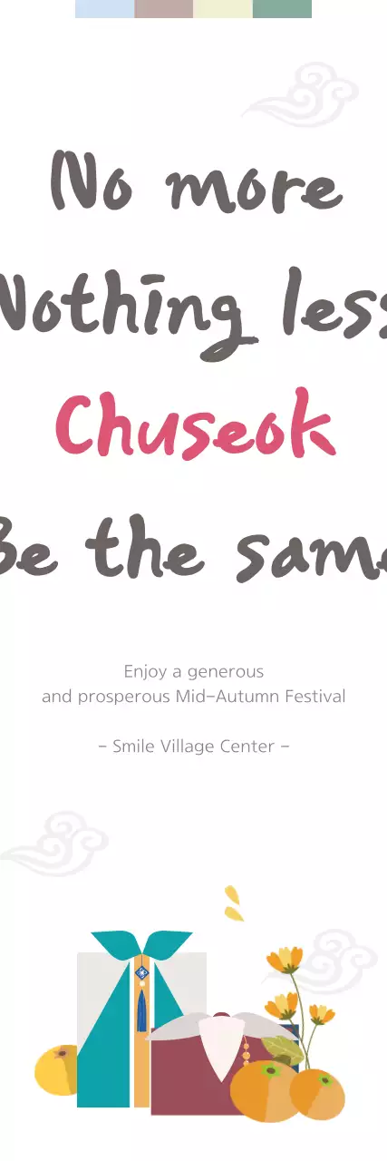 Banner de anúncio do festival cultural branco