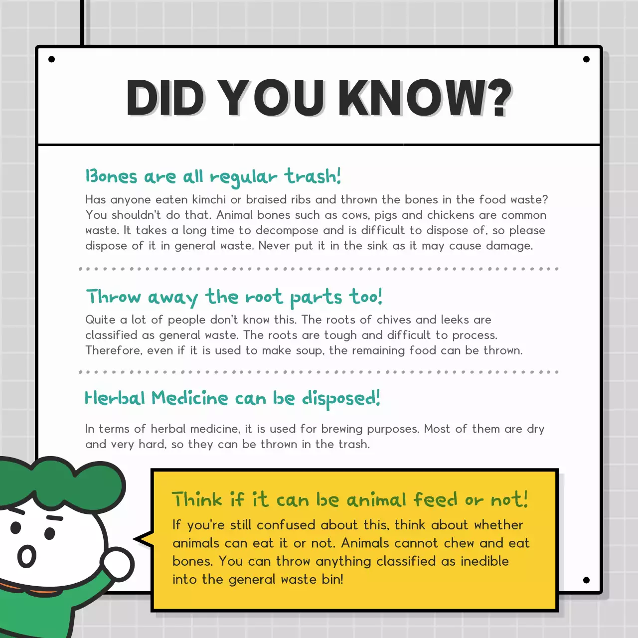 Green Simple Waste Guide Instagram Carousel