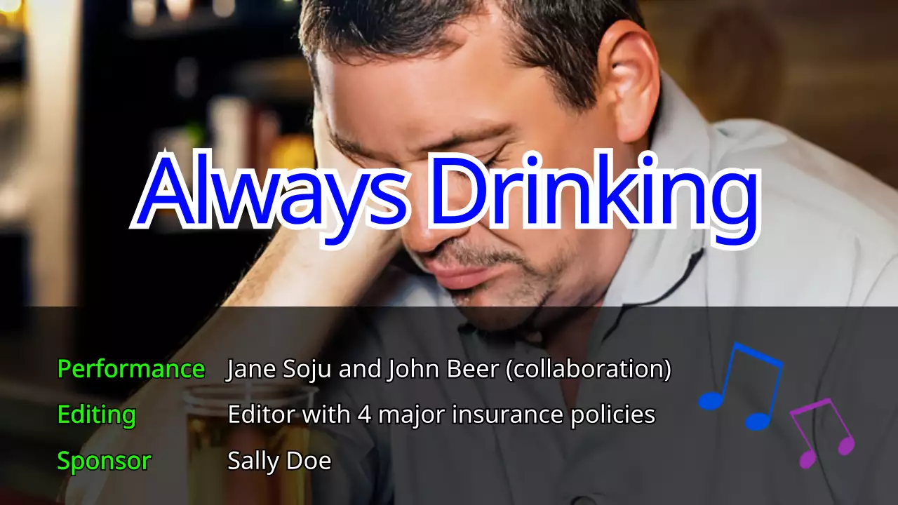 Black Modern Drinking Promotion YouTube Thumbnail