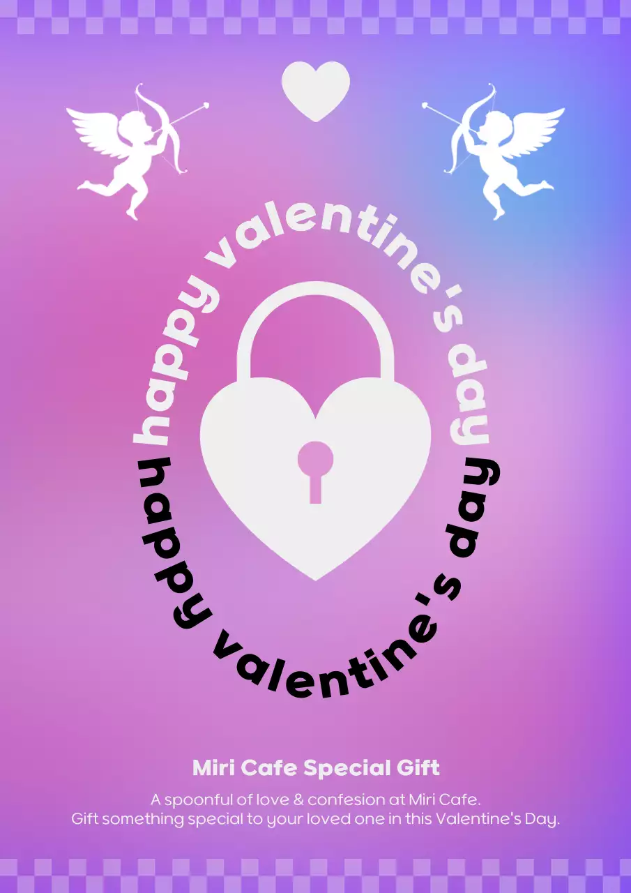 Valentine's Day with Love Locks and Cupid Concepts