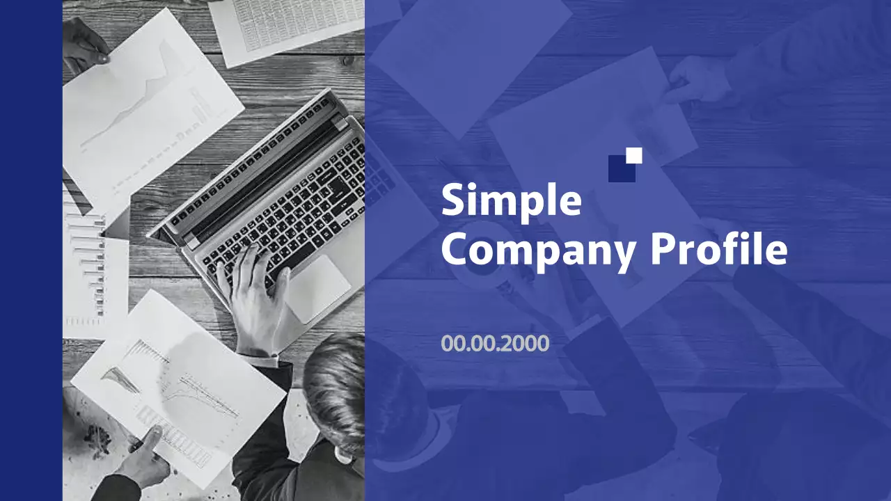 Presentasi Dokumen Profil Perusahaan Profesional Biru