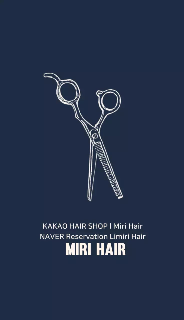 Danh thiếp quảng cáo tóc tối giản của Navy