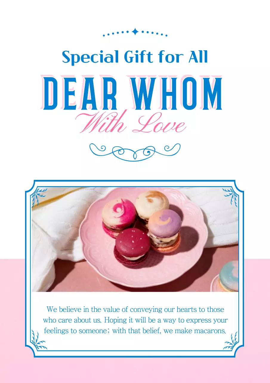 Cartaz promocional de padaria vintage rosa