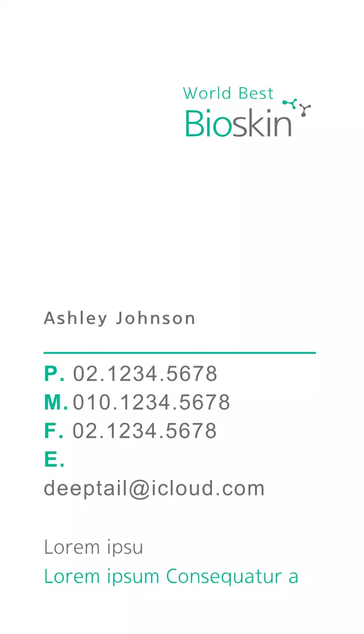 Danh thiếp hiện đại màu xanh navy