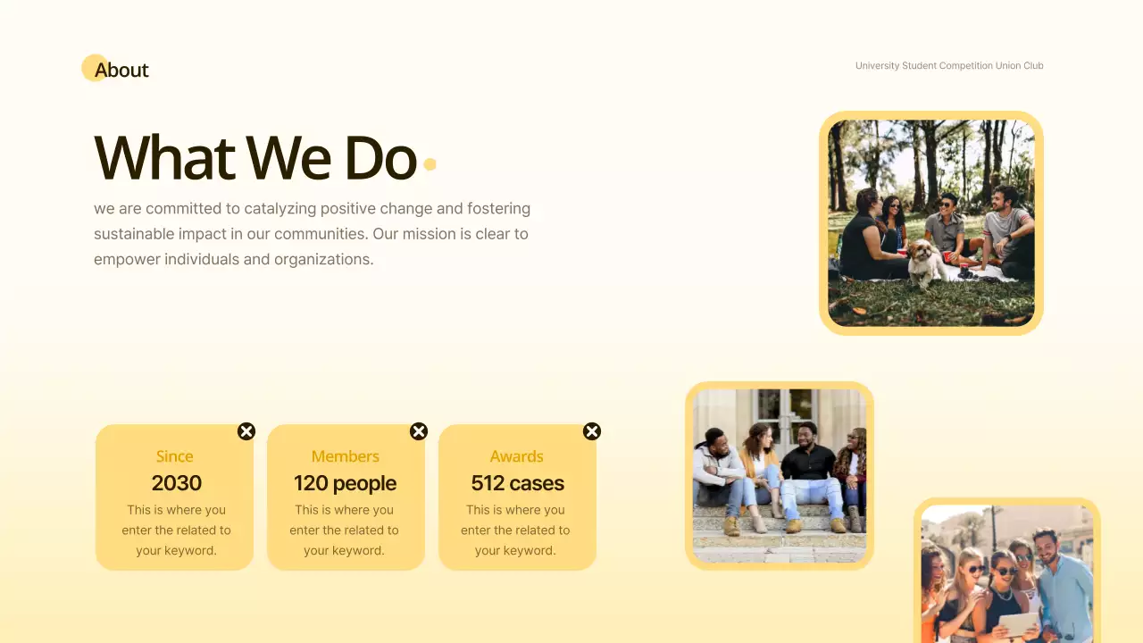 Yellow Modern Youth Event Presentation