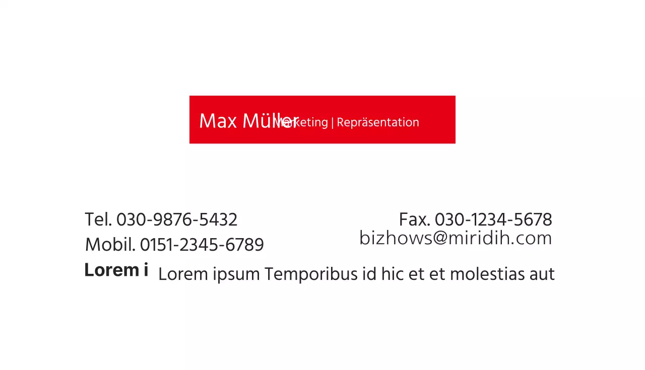 Visitenkarten für Unternehmen