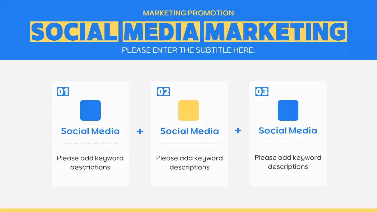 블루 모던 마케팅 계획 프레젠테이션