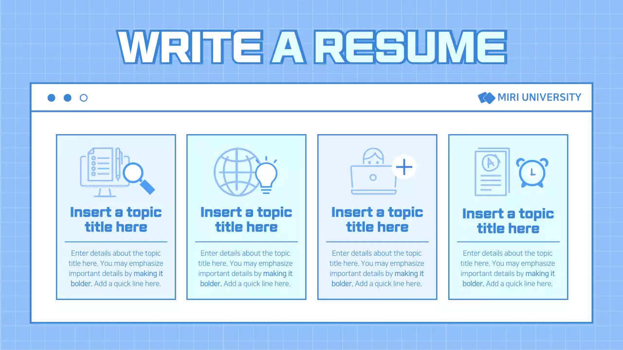 Blue Modern Career Guide Presentation