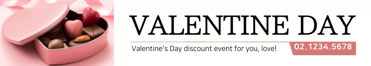 Banner de promoção elegante rosa para o dia dos namorados