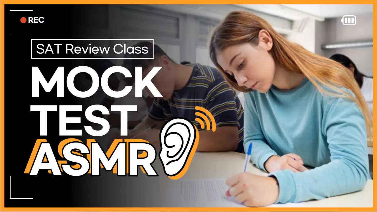 Orange Modern Sat Class Announcement YouTube Thumbnail