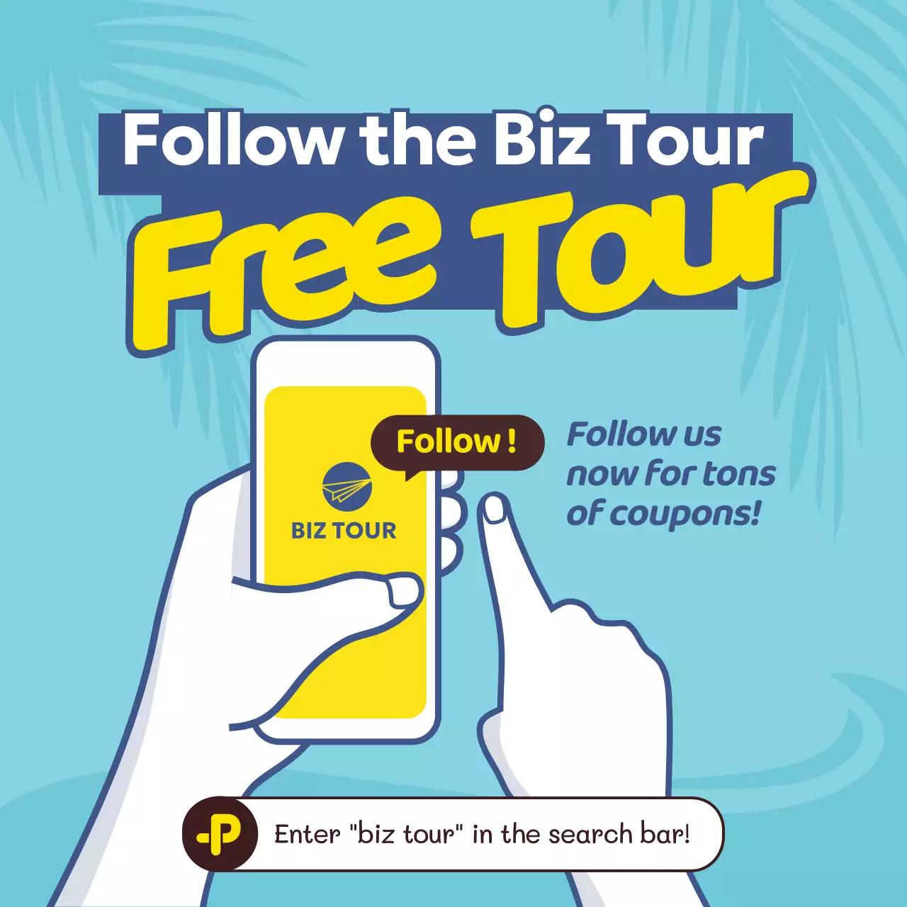 Blue Trendy Tour Promotion Instagram Post