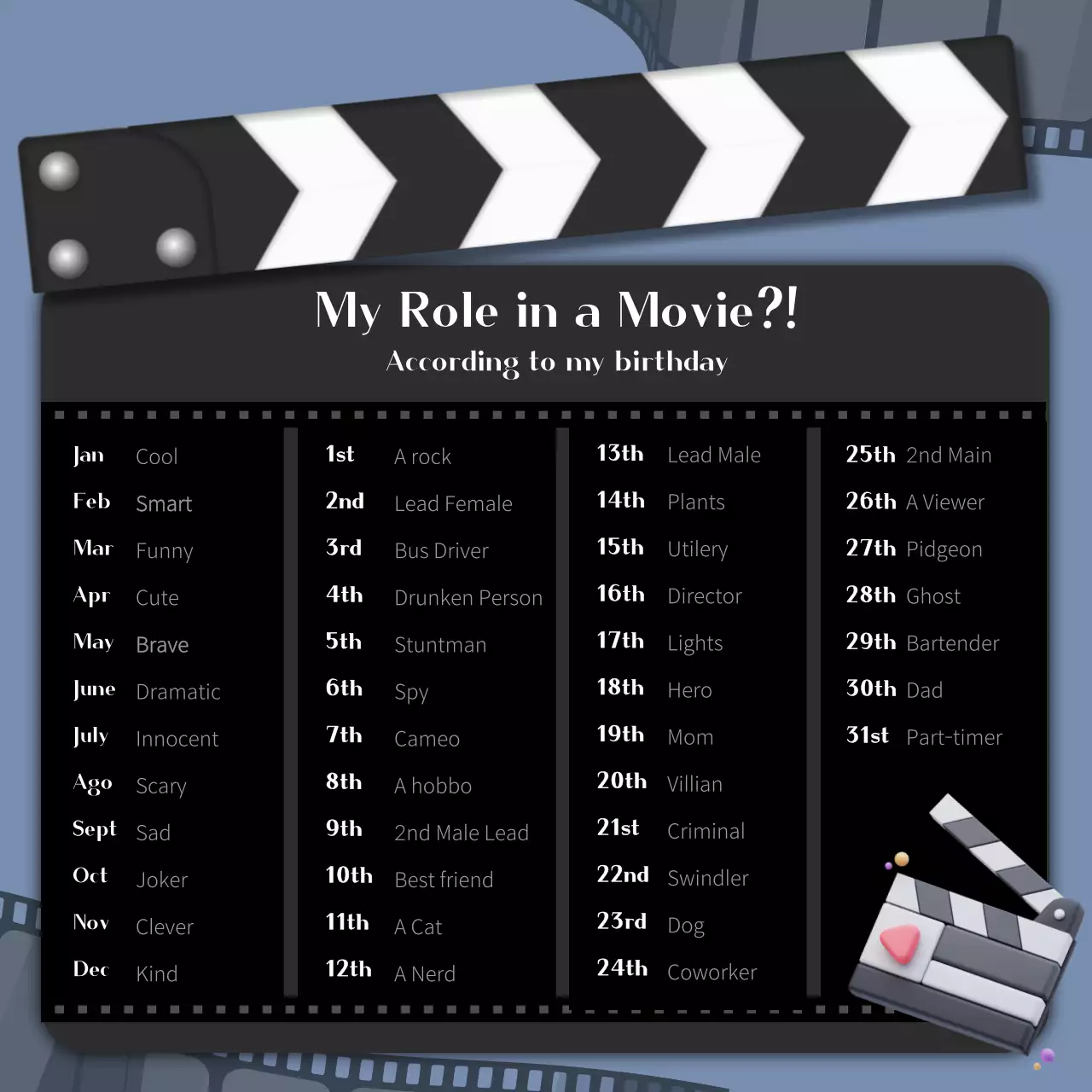 Black Creative Movie Guide Social Media Post