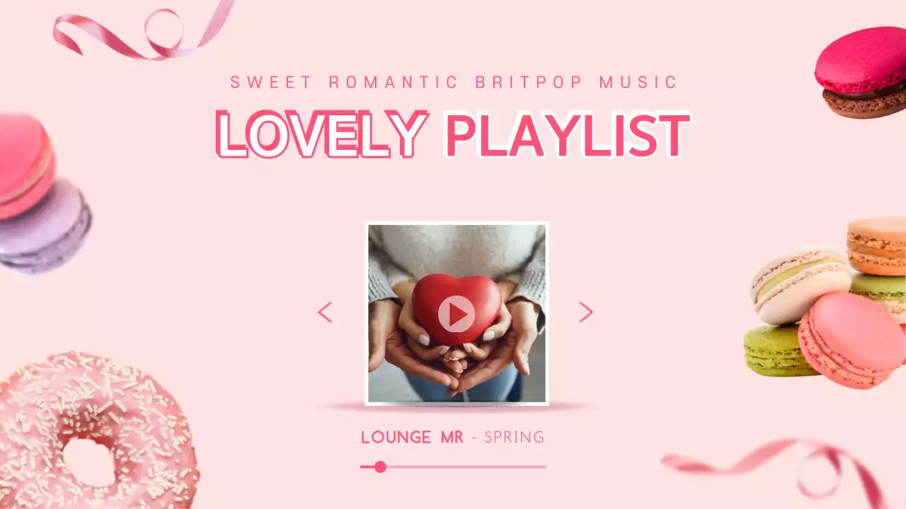 Pink Modern Music Playlist YouTube Thumbnail