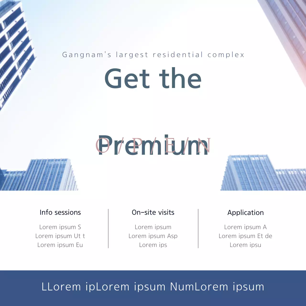 Blue Modern Residential Promotion Banner