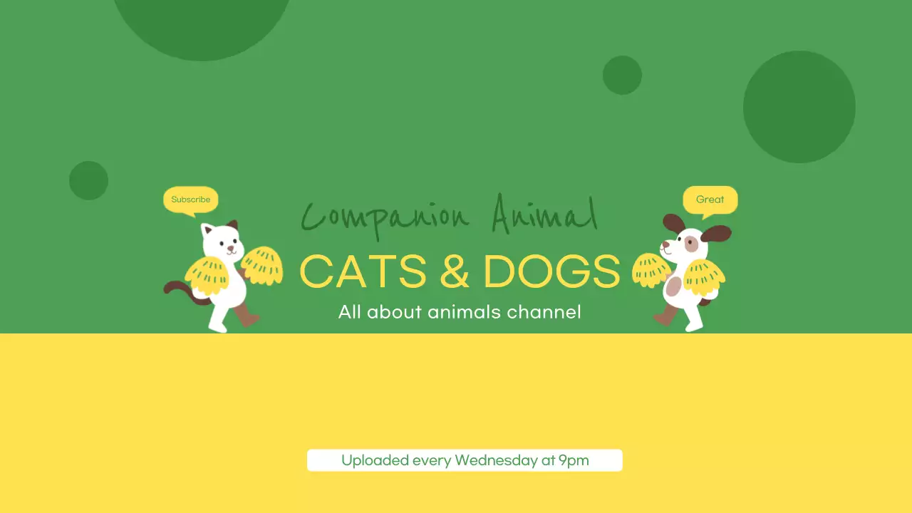 Green Playful Animal Advertisement YouTube Thumbnail