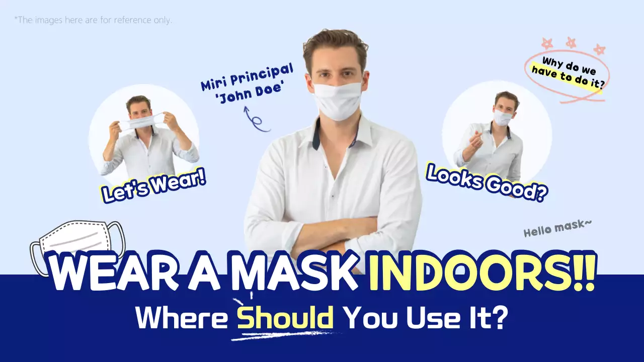 Blue Modern Mask Promotion YouTube Thumbnail