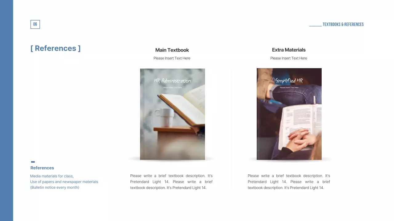 Blue Professional Course Syllabus Presentation