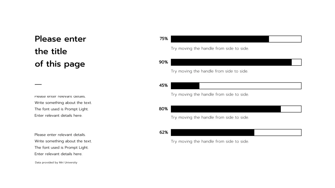 Black and White Presentation