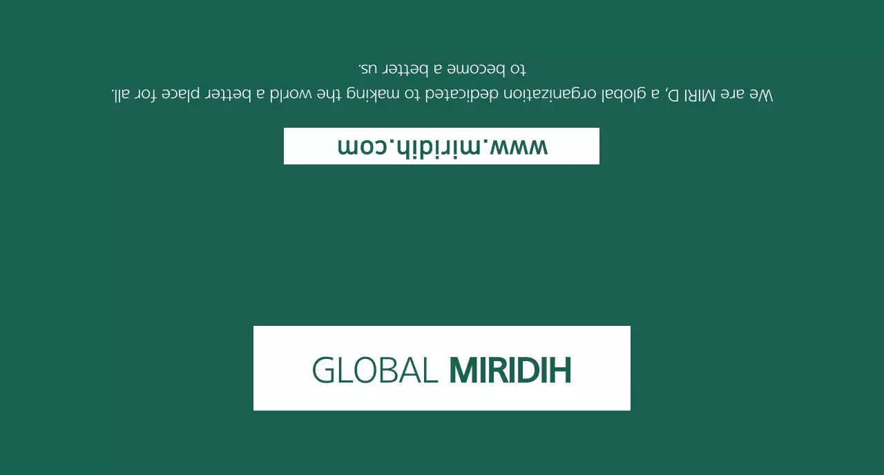 Simple Global Mirridi in dark green color for company promotion