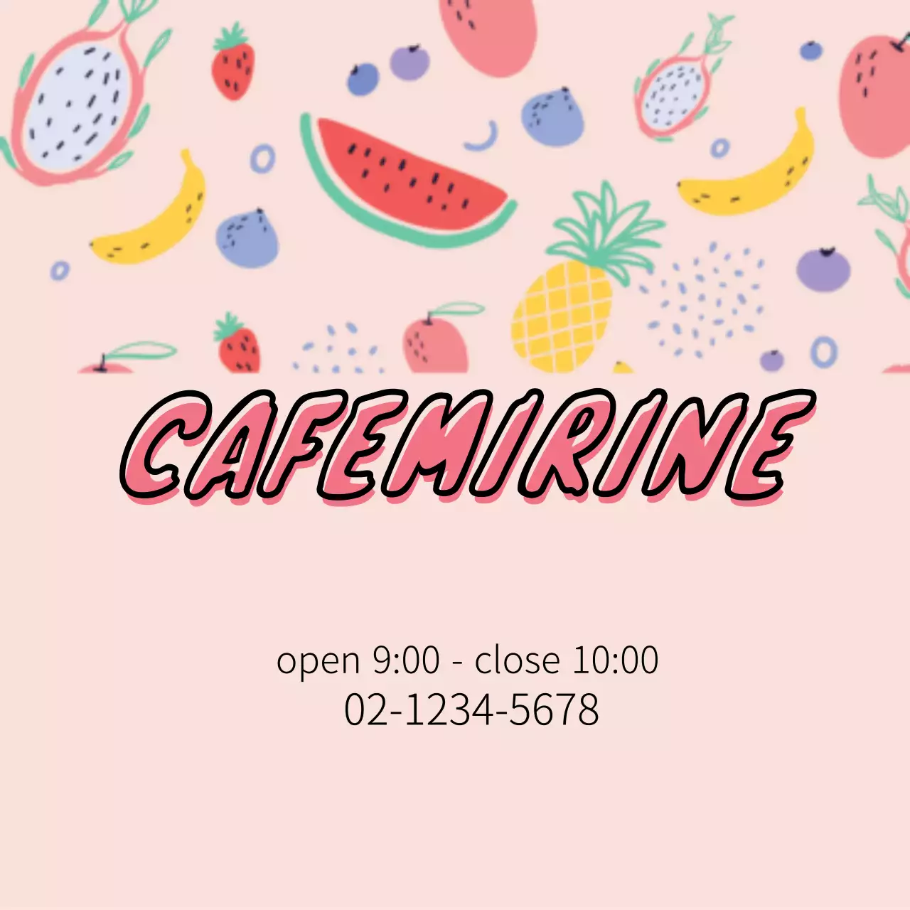 Pink Trendy Cafe Promotion Banner